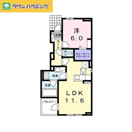 カーサベニーレＢの物件間取画像